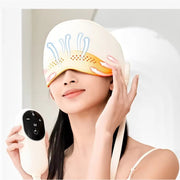 SmartPursue™ Heated Head & Eye Massager – Sleep Aid Pain Relief Device Massagers White Smoke White