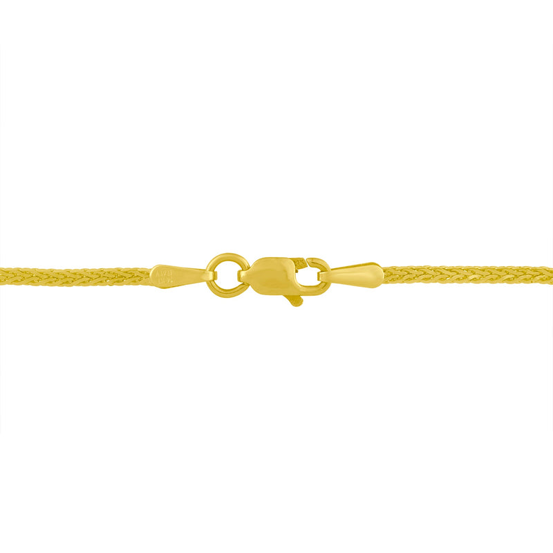 Bids.com 14K Yellow and White Gold 2.0 Cttw Princess Cut Diamond Flared and X-Station V Shaped 18â€ Franco Chain Statement Necklace (H-I Color, SI2-I1 Clarity) Necklaces Seashell YellowWhite.Gold / 18