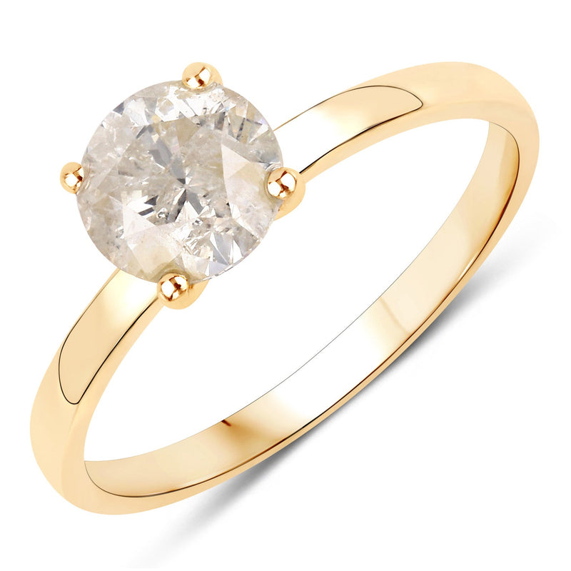 Bids.com 1.25 Carat Genuine TLC Diamond 14K Yellow Gold Ring Rings White Smoke size 7.00,size 6.00,size 8.00
