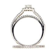 Bids.com 1.00ct Diamond Engagement Ring Set 14KT White Gold Rings White Smoke 7.0