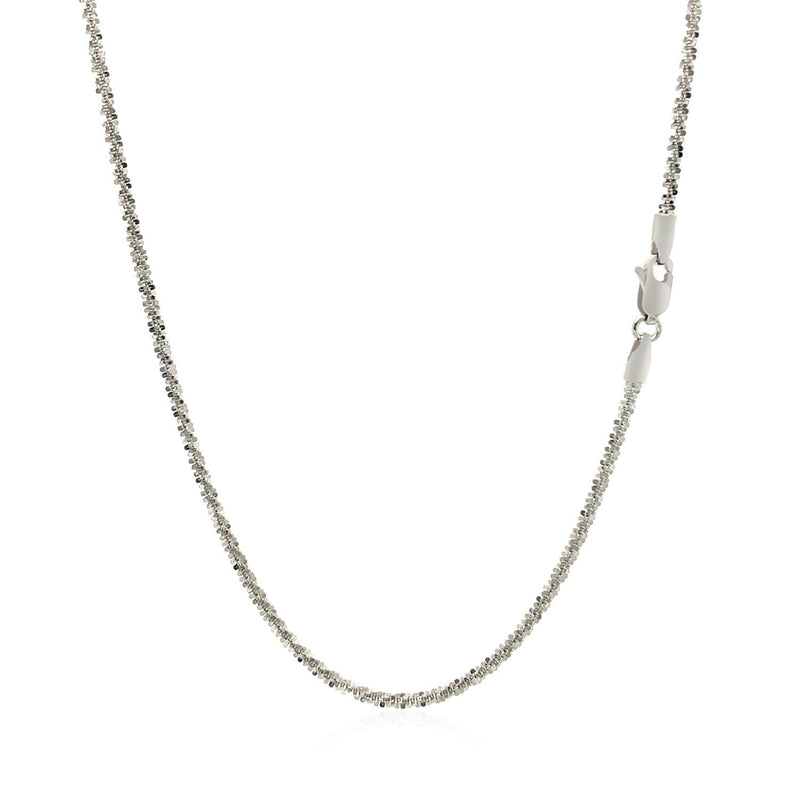 Bids.com 14k White Gold Sparkle Chain 1.5mm Necklaces White Smoke 16 / White Gold,18 / White Gold,20 / White Gold,One / White Gold