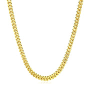 Bids.com 3.2mm 14k Yellow Gold Square Franco Chain Necklaces White Smoke 18 / Yellow Gold,20 / Yellow Gold,24 / Yellow Gold