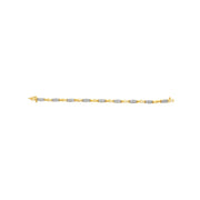 Bids.com 10K Yellow Gold 1.00 Cttw Round-Cut Diamond Spiral Link 7" Bracelet (H-I Color, I2-I3 Clarity) Bracelets White Smoke Yellow.Gold / 7