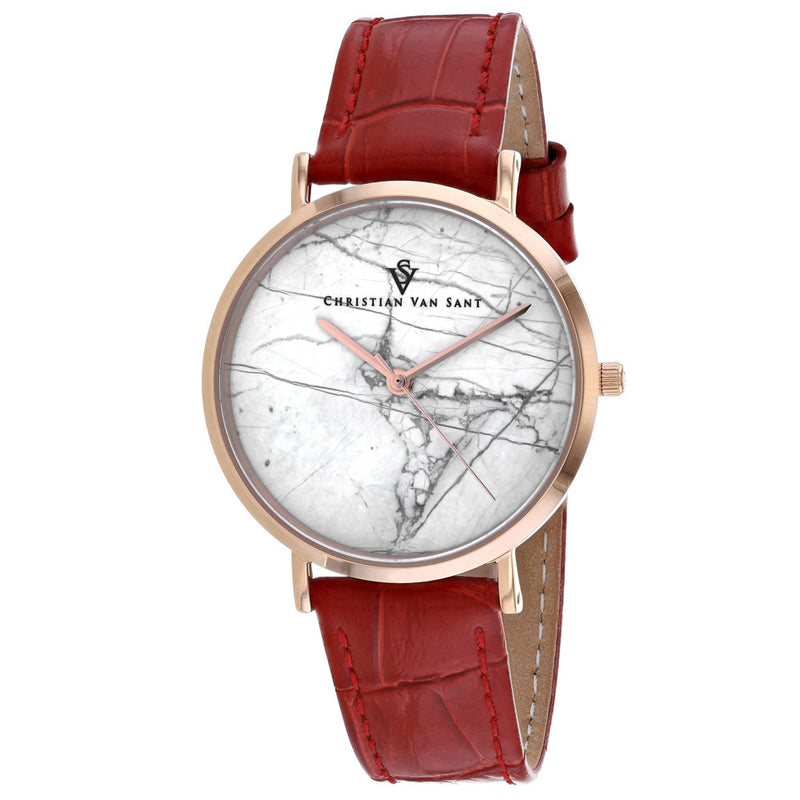 Bids.com Christian Van Sant Women's Lotus Watches White Smoke