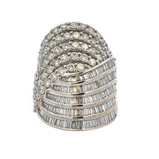 Bids.com 4.00ct Diamond Ring 10KT White Gold Rings White Smoke 7.0