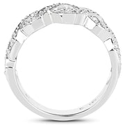 Bids.com 0.40 Carat Genuine White Diamond .925 Sterling Silver Ring Rings White Smoke size 6.00,size 7.00,size 8.00,size 9.00