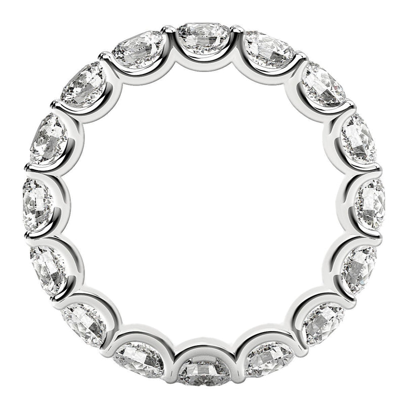 Bids.com Round Cut Lab Grown Diamond Eternity Ring in 14k White Gold (4 cttw FG/VS2) Rings White Smoke 4 / White Gold,4.5 / White Gold,5 / White Gold,5.5 / White Gold,6 / White Gold,6.5 / White Gold,7 / White Gold,7.5 / White Gold,8 / White Gold,8.5 / White Gold,9 / White Gold