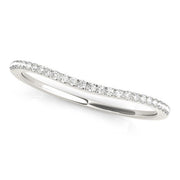 Bids.com 14k White Gold Pave Style Setting Curved Diamond Wedding Band (1/10 cttw) Rings White Smoke 3 / White Gold,3.5 / White Gold,4 / White Gold,4.5 / White Gold,5 / White Gold,5.5 / White Gold,6 / White Gold,6.5 / White Gold,7 / White Gold,7.5 / White Gold,8 / White Gold,8.5 / White Gold,9 / White Gold