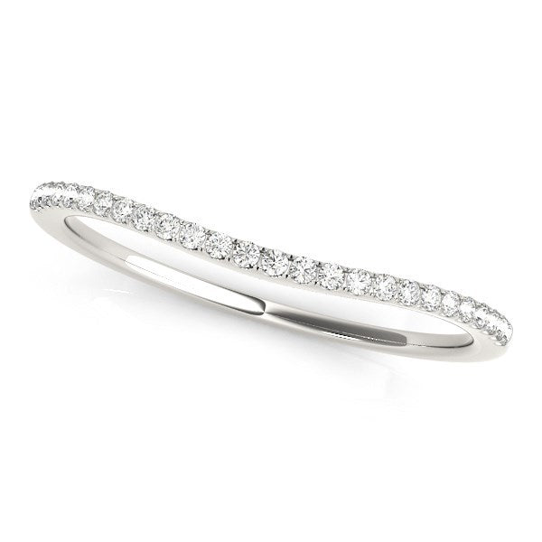 Bids.com 14k White Gold Pave Style Setting Curved Diamond Wedding Band (1/10 cttw) Rings White Smoke 3 / White Gold,3.5 / White Gold,4 / White Gold,4.5 / White Gold,5 / White Gold,5.5 / White Gold,6 / White Gold,6.5 / White Gold,7 / White Gold,7.5 / White Gold,8 / White Gold,8.5 / White Gold,9 / White Gold