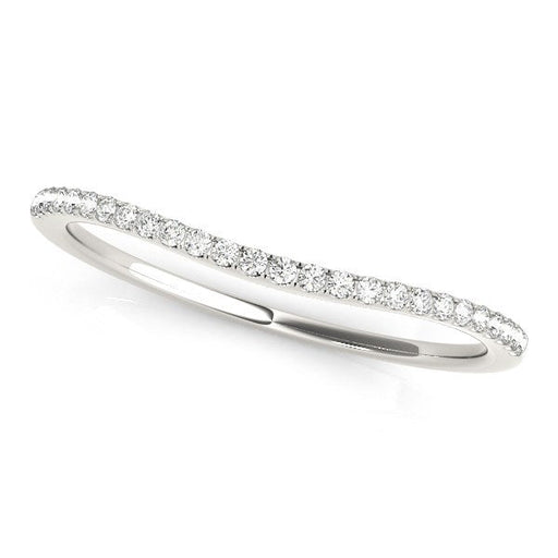 Bids.com 14k White Gold Pave Style Setting Curved Diamond Wedding Band (1/10 cttw) Rings White Smoke 3 / White Gold,3.5 / White Gold,4 / White Gold,4.5 / White Gold,5 / White Gold,5.5 / White Gold,6 / White Gold,6.5 / White Gold,7 / White Gold,7.5 / White Gold,8 / White Gold,8.5 / White Gold,9 / White Gold