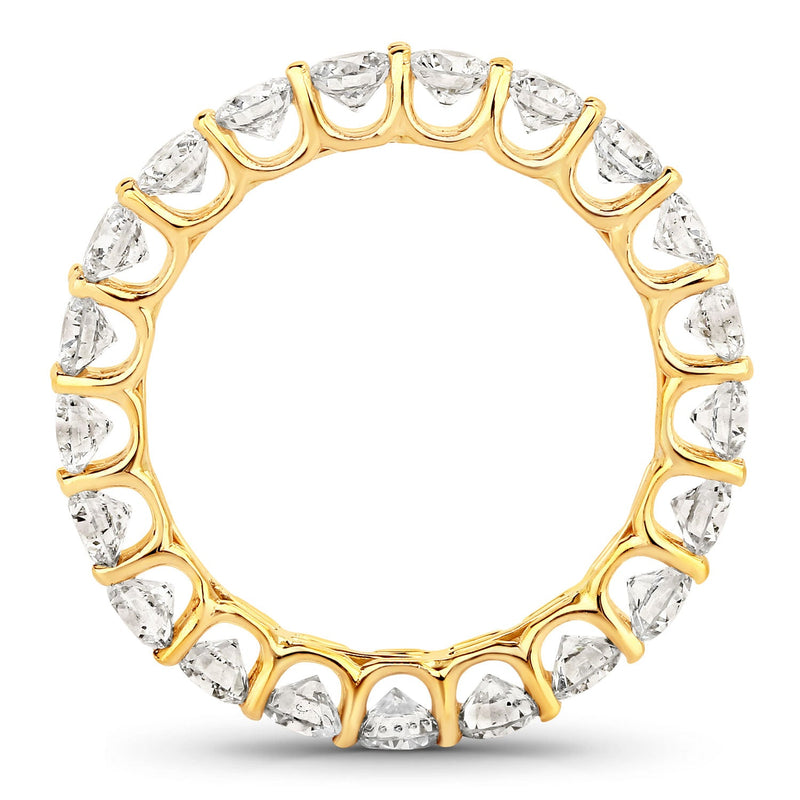Bids.com 2.52 Carat Genuine Lab Grown Diamond 14K Yellow Gold Ring Rings White Smoke size 6.00,size 7.00,size 8.00