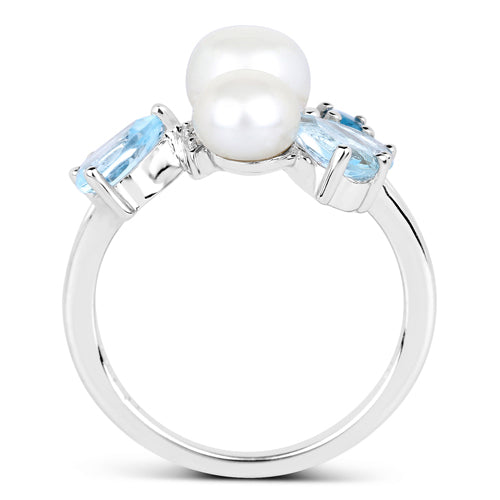 Bids.com 4.96 Carat Genuine Multi Stones .925 Sterling Silver Ring Rings White Smoke size 7.00,size 6.00,size 8.00,size 5.00,size 9.00