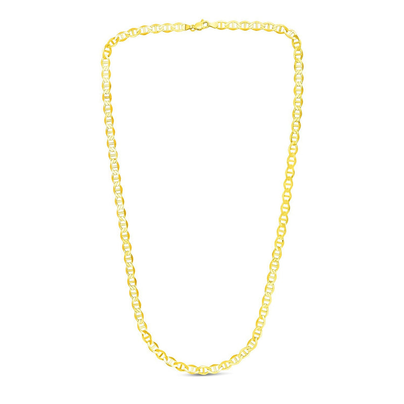 Bids.com 5.5mm 10k Yellow Gold Mariner Link Chain Necklaces White Smoke 18 / Yellow Gold,20 / Yellow Gold,22 / Yellow Gold,24 / Yellow Gold,30 / Yellow Gold,One / Yellow Gold
