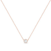 Bids.com .925 Sterling Silver 1/2 Cttw Diamond Bezel 18" Pendant Necklace (I-J Color, I2-I3 Clarity) Necklaces White Smoke White.Sterling Silver / 18,Yellow Plated .925 Sterling Silver / 18,Rose.Sterling Silver / 18
