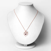Bids.com 0.32 Carat Genuine Garnet .925 Sterling Silver Pendant Pendants White Smoke size 18.00