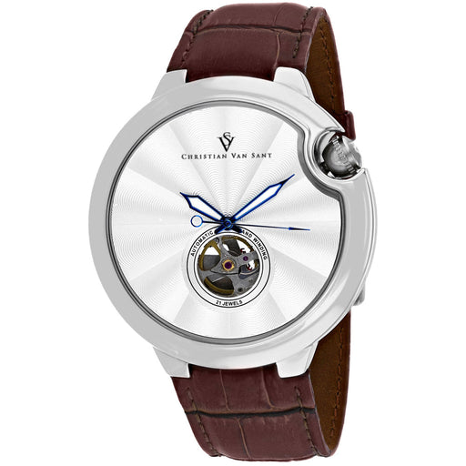 Bids.com Christian Van Sant Men's Cyclone Automatic Watches White Smoke