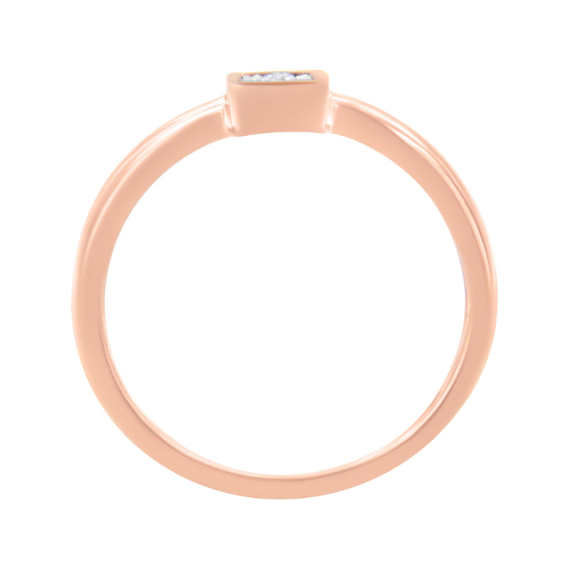 Bids.com 14K Rose Gold Plated .925 Sterling Silver 1/20 cttw Miracle Set Diamond Promise Ring (J-K Color, I1-I2 Clarity) - Size 6 Rings White Smoke 8 / Rose.Sterling Silver,7 / Rose.Sterling Silver,6 / Rose.Sterling Silver