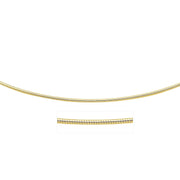 Bids.com 14k Yellow Gold Necklace in a Round Omega Chain Style Necklaces White Smoke 16 / Yellow Gold,17 / Yellow Gold,18 / Yellow Gold,20 / Yellow Gold