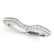 Bids.com 14k White Gold Prong Set Curved Diamond Wedding Ring (1/6 cttw) Rings White Smoke 3 / White Gold,3.5 / White Gold,4 / White Gold,4.5 / White Gold,5 / White Gold,5.5 / White Gold,6 / White Gold,6.5 / White Gold,7 / White Gold,7.5 / White Gold,8 / White Gold,8.5 / White Gold,9 / White Gold