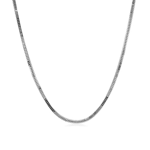 Bids.com 14k White Gold Milano Chain 1.1mm Necklaces White Smoke 16 / White Gold,18 / White Gold,20 / White Gold