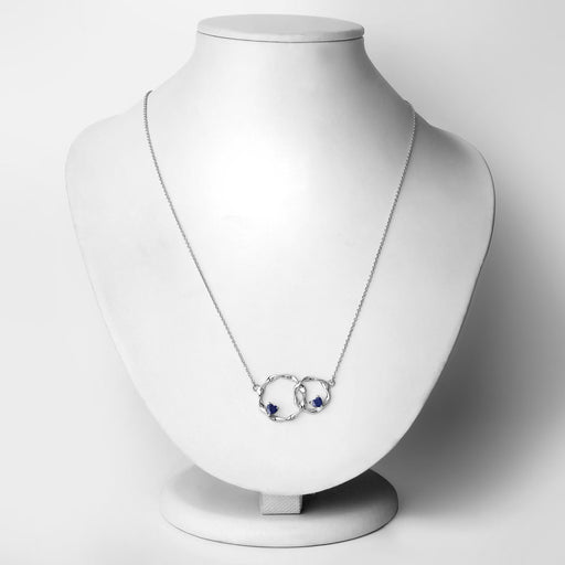 Bids.com 0.70 Carat Genuine Blue Sapphire .925 Sterling Silver Pendant Pendants Lavender size 18.00