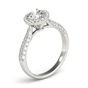 Bids.com 14k White Gold Halo Diamond Engagement Ring with Pave Band (1 1/3 cttw) Rings White Smoke 3 / White Gold,3.5 / White Gold,4 / White Gold,4.5 / White Gold,5 / White Gold,5.5 / White Gold,6 / White Gold,6.5 / White Gold,7 / White Gold,7.5 / White Gold,8 / White Gold,8.5 / White Gold,9 / White Gold