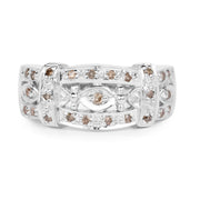 Bids.com 0.32 Carat Genuine Champagne Diamond .925 Sterling Silver Ring Rings Light Gray size 7.00,size 6.00,size 8.00,size 9.00
