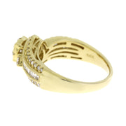 Bids.com 1.00ct Diamond Eng Only 14KT Yellow Gold Rings White Smoke 7.0