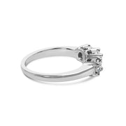 Bids.com 14K White Gold 1/2 Cttw Miracle Set Round Lab Grown Diamond Three Stone Illusion Plate Ring (F-G Color, VS1-VS2 Clarity) - Ring Size 7 Rings White Smoke 7 / White.Gold,9 / White.Gold,6 / White.Gold,8 / White.Gold,5 / White.Gold