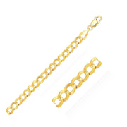 Bids.com 14k Yellow Gold Solid Curb Chain 10.0mm Necklaces White Smoke 22 / Yellow Gold,24 / Yellow Gold,One / Yellow Gold