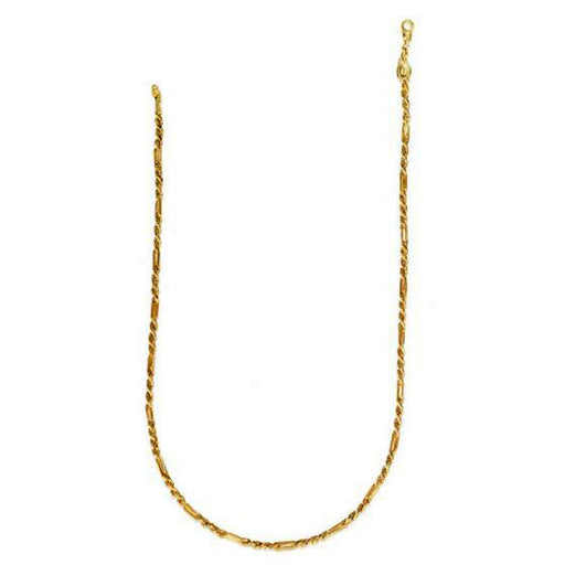 Bids.com 14k Yellow Gold Figa Rope Chain (3.00 mm) Necklaces White Smoke 22 / Yellow Gold
