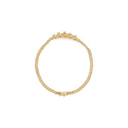 Bids.com 10K Yellow Gold 1/4 Cttw Round-Cut Diamond Basket Weave Rope Chain Style 7" Bracelet (H-I Color, I1-I2 Clarity) Bracelets White Smoke Yellow.Gold / 7
