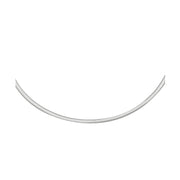 Bids.com 2.5mm 14k Two Tone Gold Reversible Omega Necklace Necklaces White Smoke 16 / Two-Tone Gold,18 / Two-Tone Gold