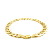 Bids.com 8.2mm 10k Yellow Gold Curb Bracelet Bracelets White Smoke 8.5 / Yellow Gold