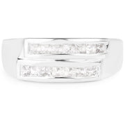 Bids.com 0.70 Carat Genuine White Sapphire .925 Sterling Silver Ring Rings Lavender size 6.00,size 7.00,size 8.00,size 9.00,size 5.00,size 10.00