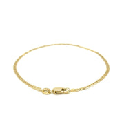 Bids.com 10k Yellow Gold Mariner Link Anklet 1.7mm Accessories White Smoke 10 / Yellow Gold
