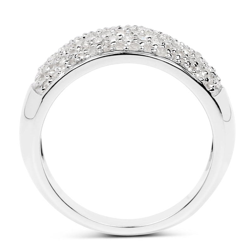 Bids.com 0.96 Carat Genuine White Diamond .925 Sterling Silver Ring Rings White Smoke size 6.00,size 8.00,size 9.00,size 7.00