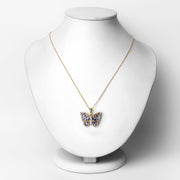 Bids.com 1.75 Carat Genuine Tanzanite and White Zircon .925 Sterling Silver Pendant Pendants White Smoke