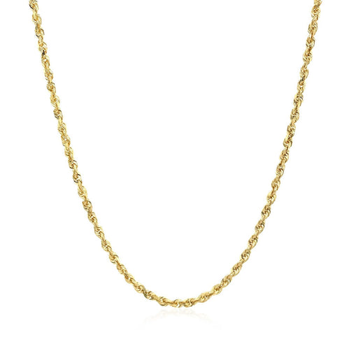 Bids.com 2.0mm 10k Yellow Gold Solid Diamond Cut Rope Chain Necklaces White Smoke 16 / Yellow Gold,18 / Yellow Gold,20 / Yellow Gold,22 / Yellow Gold,24 / Yellow Gold,One / Yellow Gold