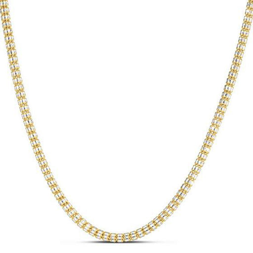 Bids.com Ice Barrel Chain in 14k Yellow Gold (3.23 mm) Necklaces White Smoke 18 / Yellow Gold,20 / Yellow Gold,22 / Yellow Gold,24 / Yellow Gold