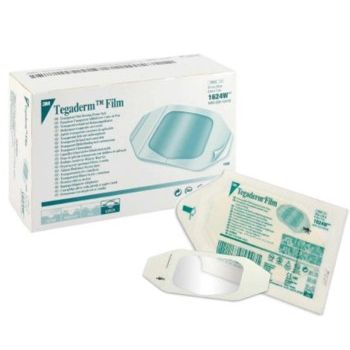 3M 3M™ Tegaderm™ Transparent Film Dressing (2 in x 2.75 in), 100 Count Medical Tape & Bandages White Smoke