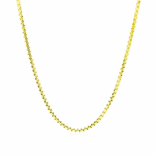Bids.com 14k Yellow Gold Round Box Chain 1.7mm Necklaces White Smoke 16 / Yellow Gold,18 / Yellow Gold,20 / Yellow Gold,24 / Yellow Gold