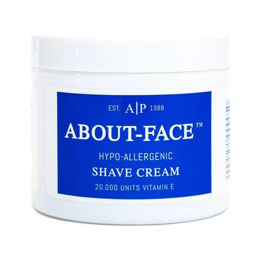 About Face About Face Hypo Allergenic Shave Cream 4.25 Oz Shave Cream Medium Blue