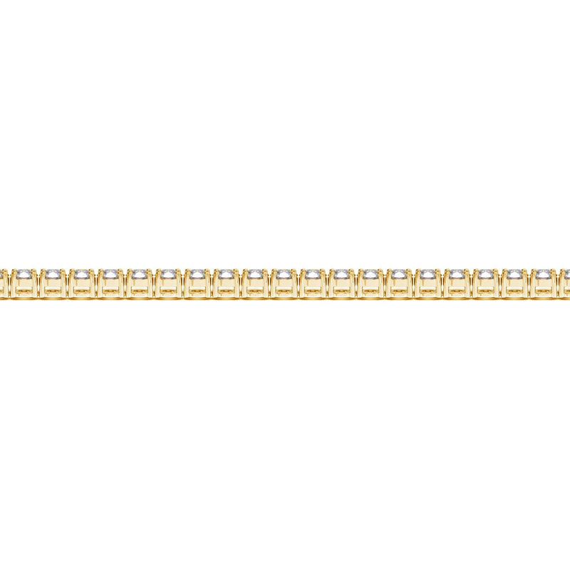 Bids.com Lab Grown Round Diamond Tennis Bracelet in 14k Yellow Gold (4 cctw F/G  VS2/SI1) Bracelets Tan 7 / Yellow Gold