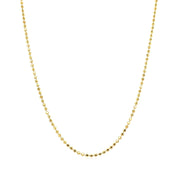 Bids.com 14k Yellow Gold Diamond-Cut Bead Chain 1.2mm Necklaces White Smoke 16 / Yellow Gold,18 / Yellow Gold,20 / Yellow Gold