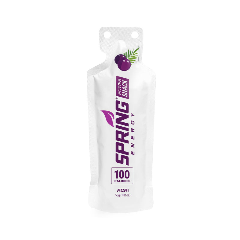 myspringenergy Acai Power Snack (Vegan) 100 Kcal - A Light Energy Gel For Daily Training Power Snack White Smoke 1 qty