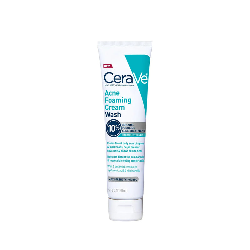 CeraVe CeraVe Acne Foaming Wash Cream, 5 oz Skin Care White Smoke