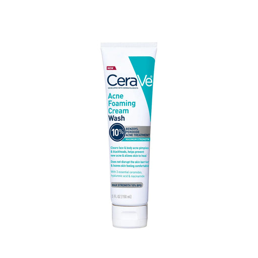 CeraVe CeraVe Acne Foaming Wash Cream, 5 oz Skin Care White Smoke