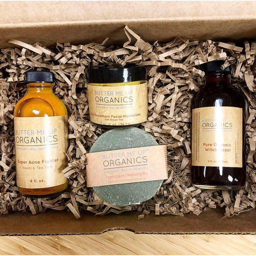 Butter Me Up Organics Acne Bundle / Organic Skincare / Clear Skin / Organic Acne treatment Face Tan