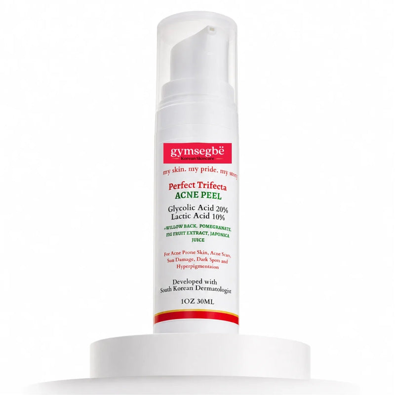 gymsegbë Perfect Trifecta AHA Resurfacing Peel Acne Treatments & Kits White Smoke 1 Bottle,2 Bottles Save $4,3 Bottles Save $8